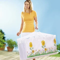 Abdeckhaube für Gartenpolster Sonnenblume
