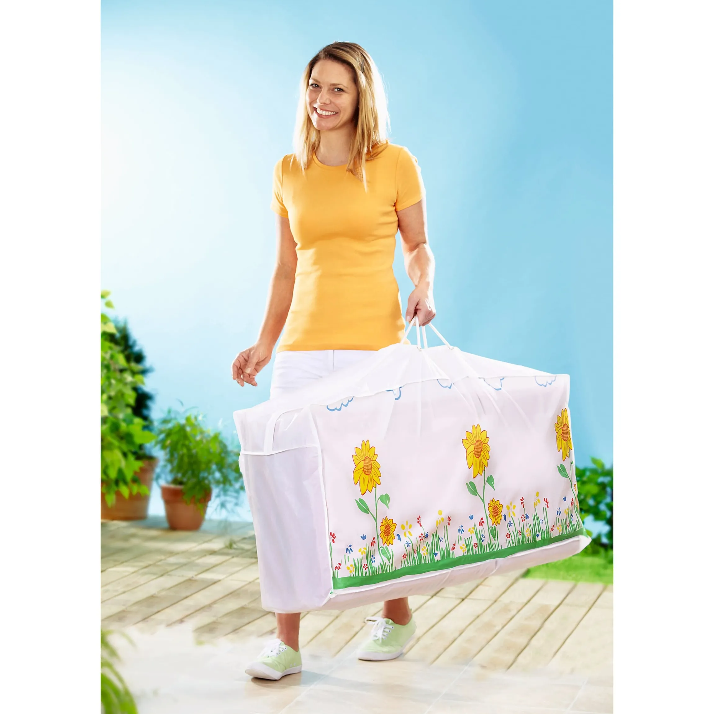 Abdeckhaube für Gartenpolster "Sonnenblume"