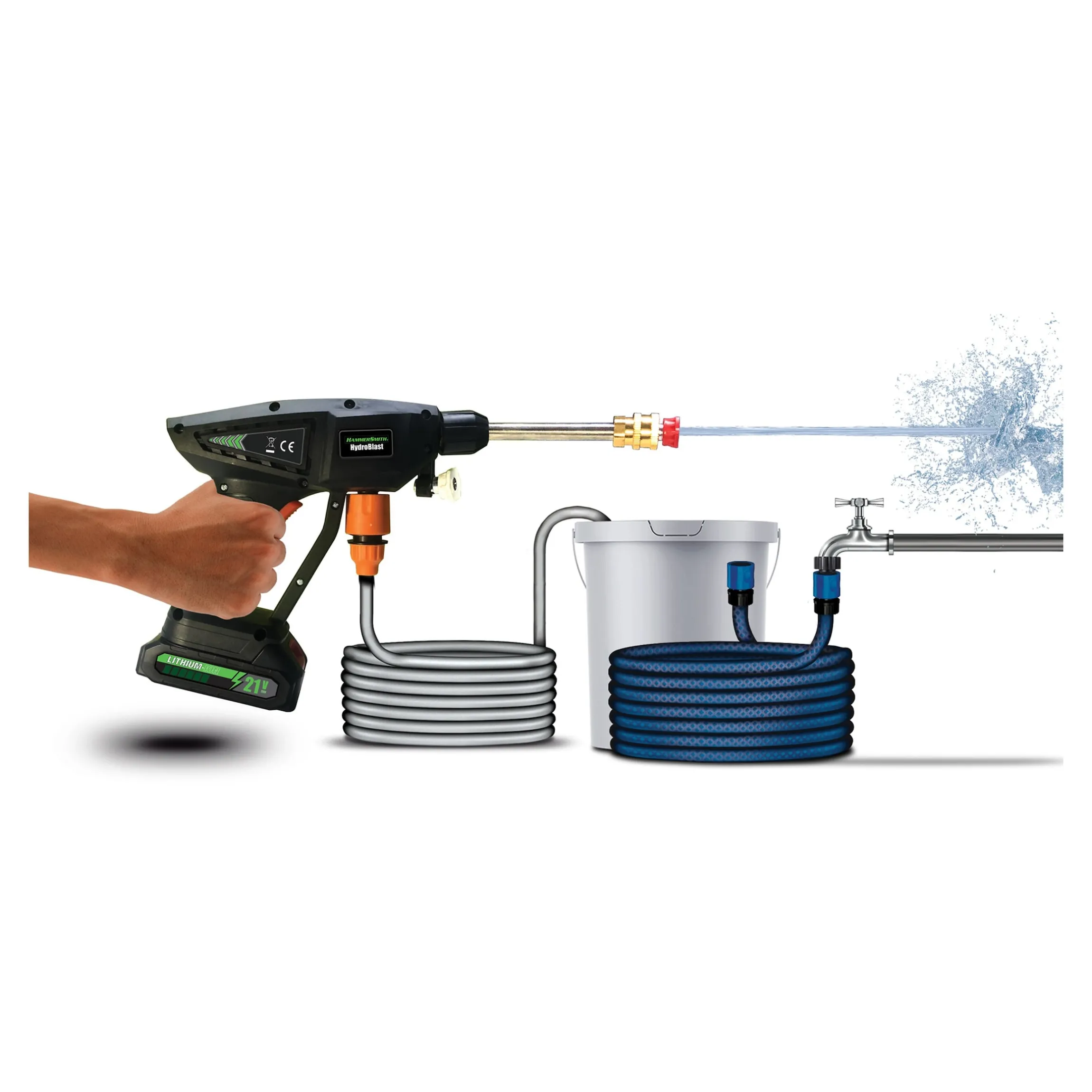 Akku-Druckreiniger Hammersmith HydroBlast