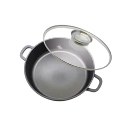 Alucast Servierpfanne mit Glasdeckel 28 cm