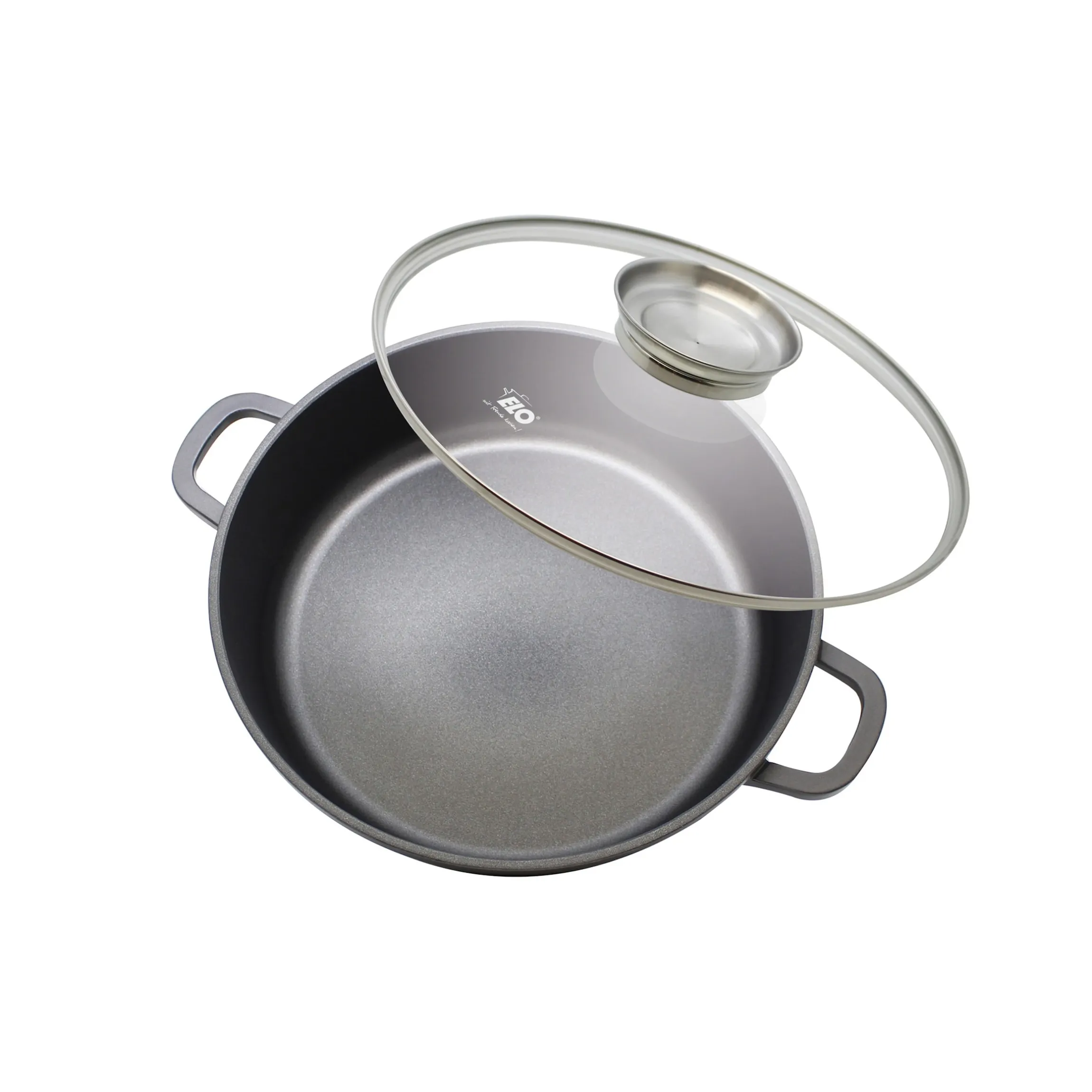 Alucast Servierpfanne mit Glasdeckel 28 cm