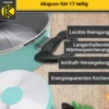 Aluguss-Topfset, 17-teilig mint