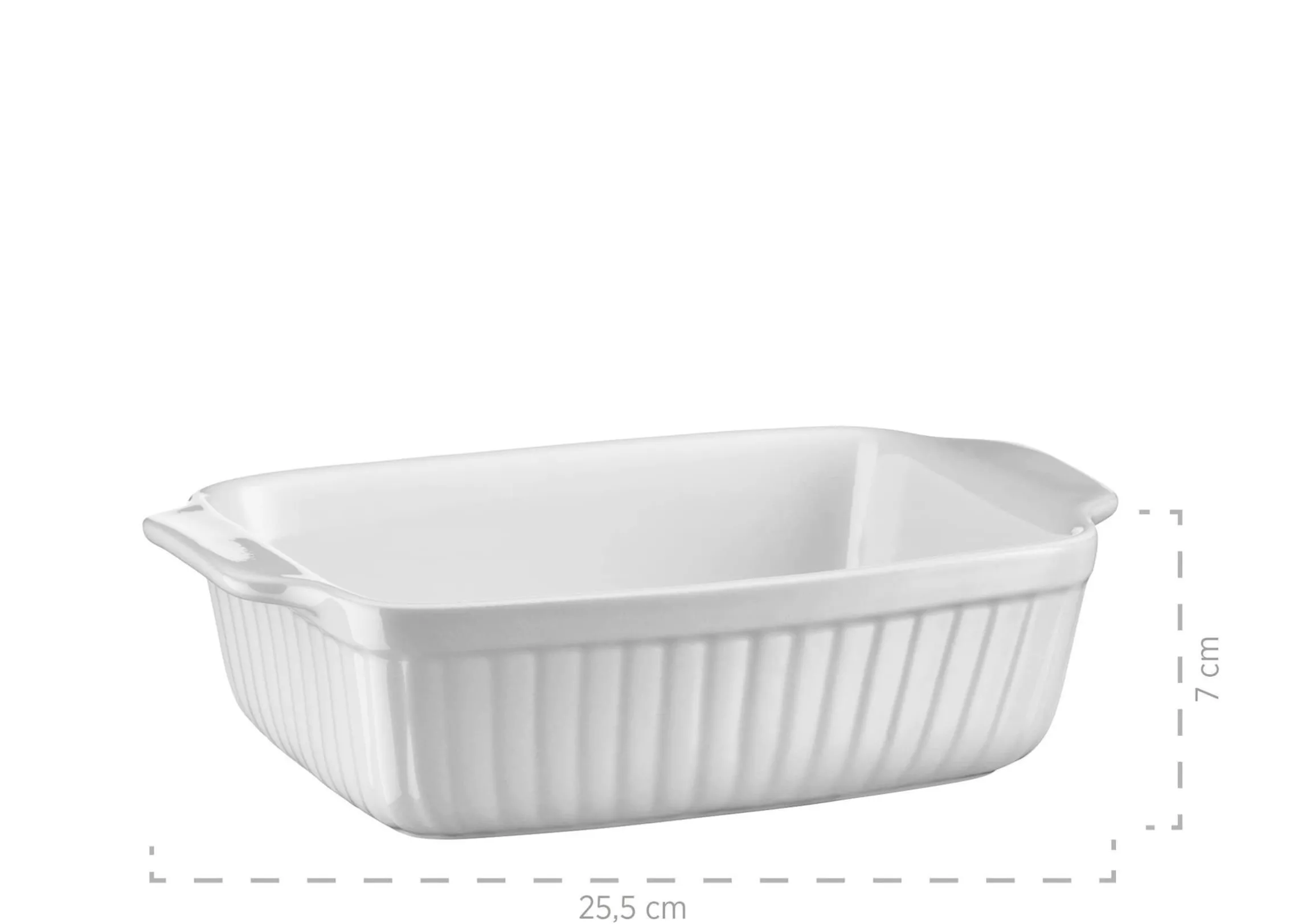 Auflaufform-Set, Keramik KITCHEN TIME Weiß