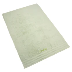 Badetuch personalisiert mit Namen, 150x100 cm, 100% Baumwolle eukalyptus