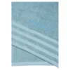Badetuch personalisiert mit Namen, 150x100 cm, 100% Baumwolle rauchblau