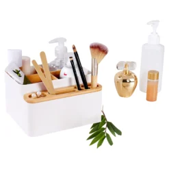 Bambus-Schreibtisch-Organizer