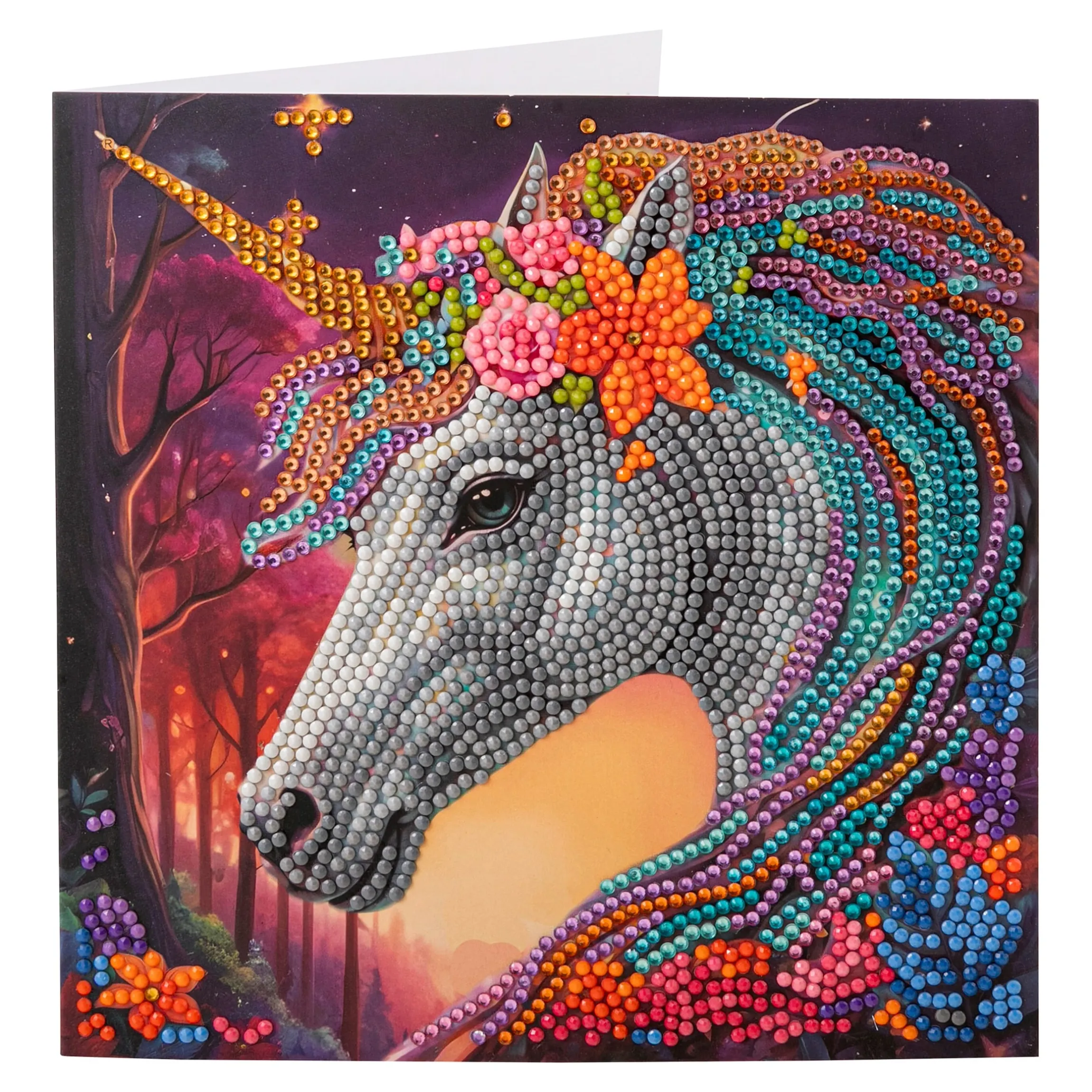 Bastel-Set, Crystal Art Einhorn