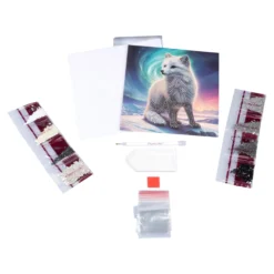Bastel-Set, Crystal Art Polarfuchs