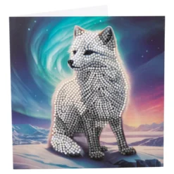 Bastel-Set, Crystal Art Polarfuchs