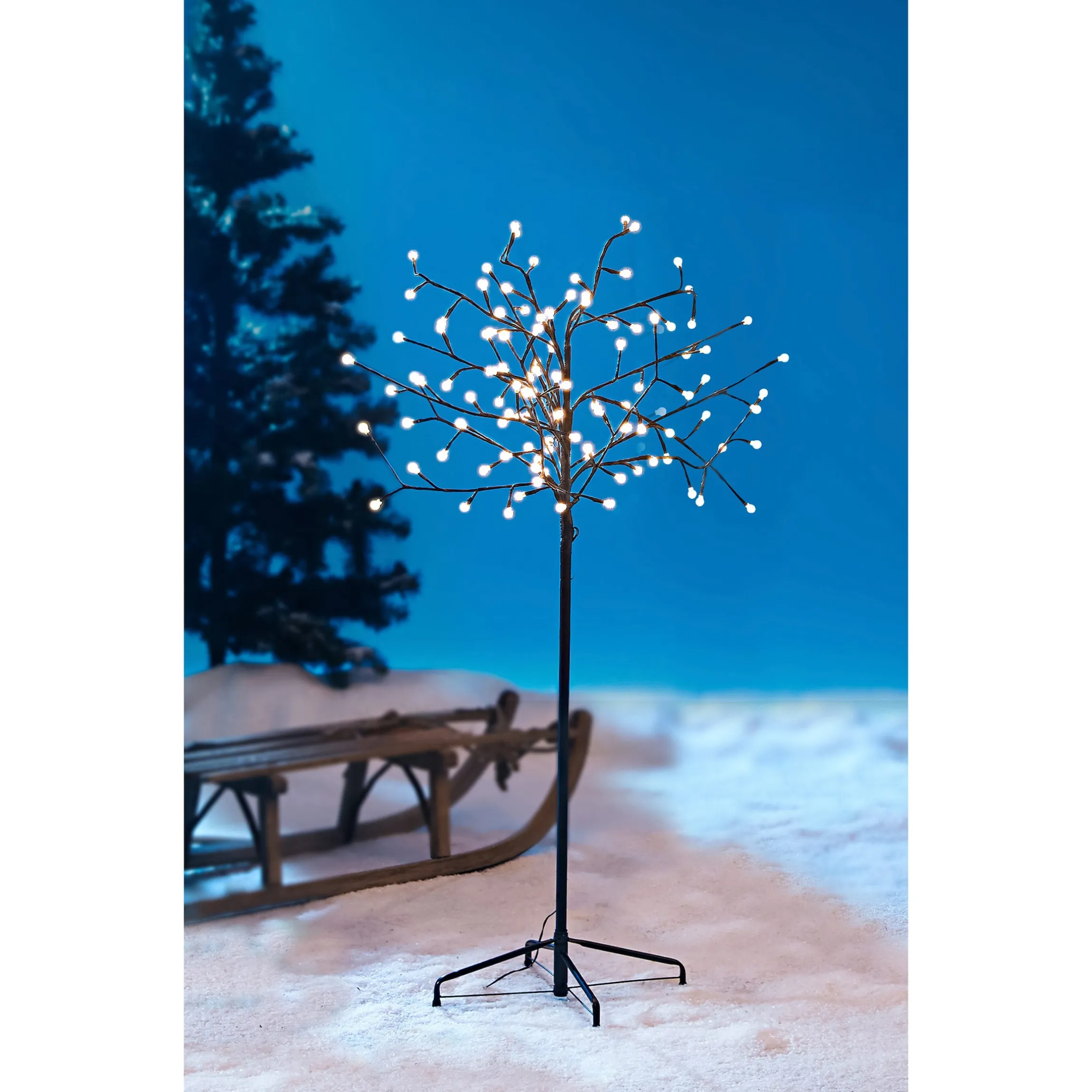 Baum mit LED Ballkugeln 120 cm