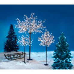 Baum mit LED Ballkugeln 150 cm