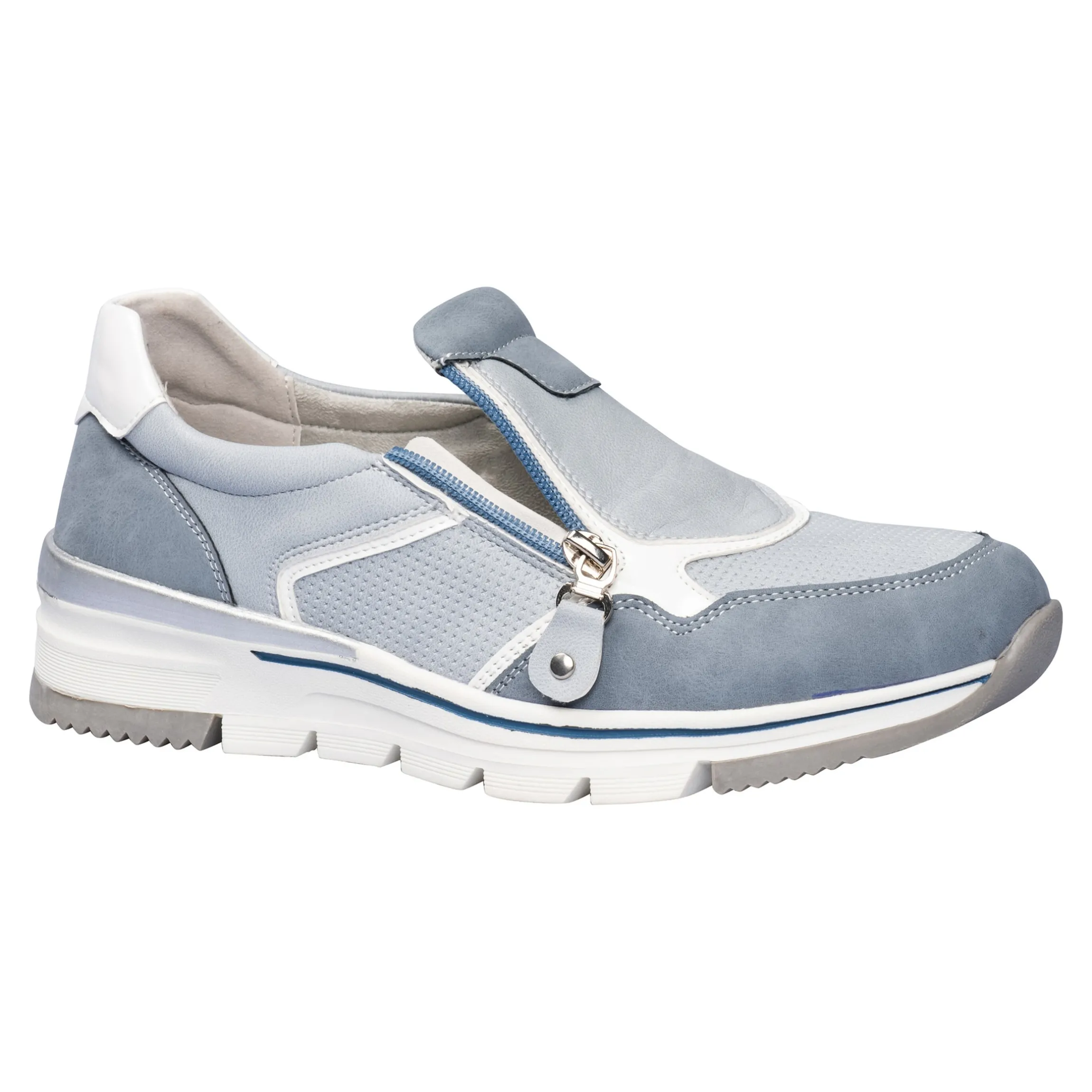 Bequem-Halbschuh „Hanna“ rauchblau