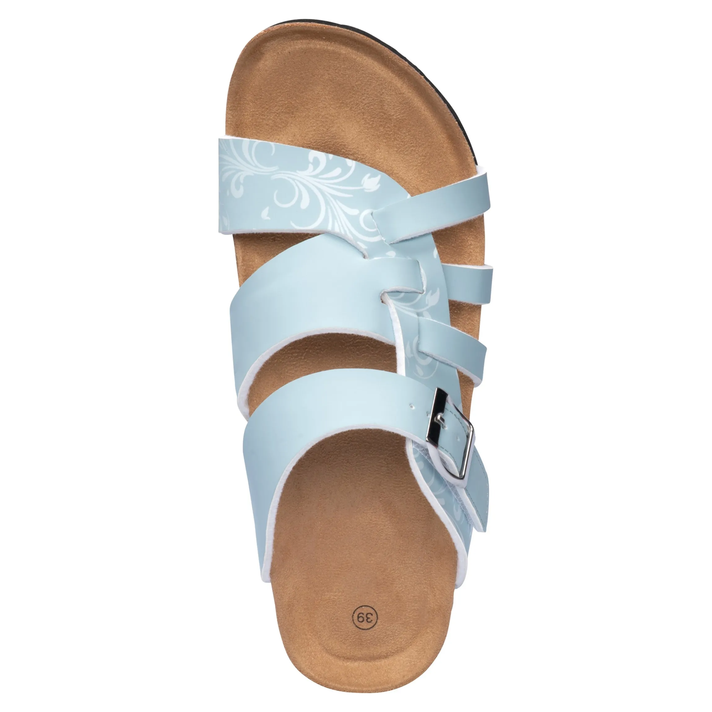Bequem-Klettpantolette "Iris" jeansblau