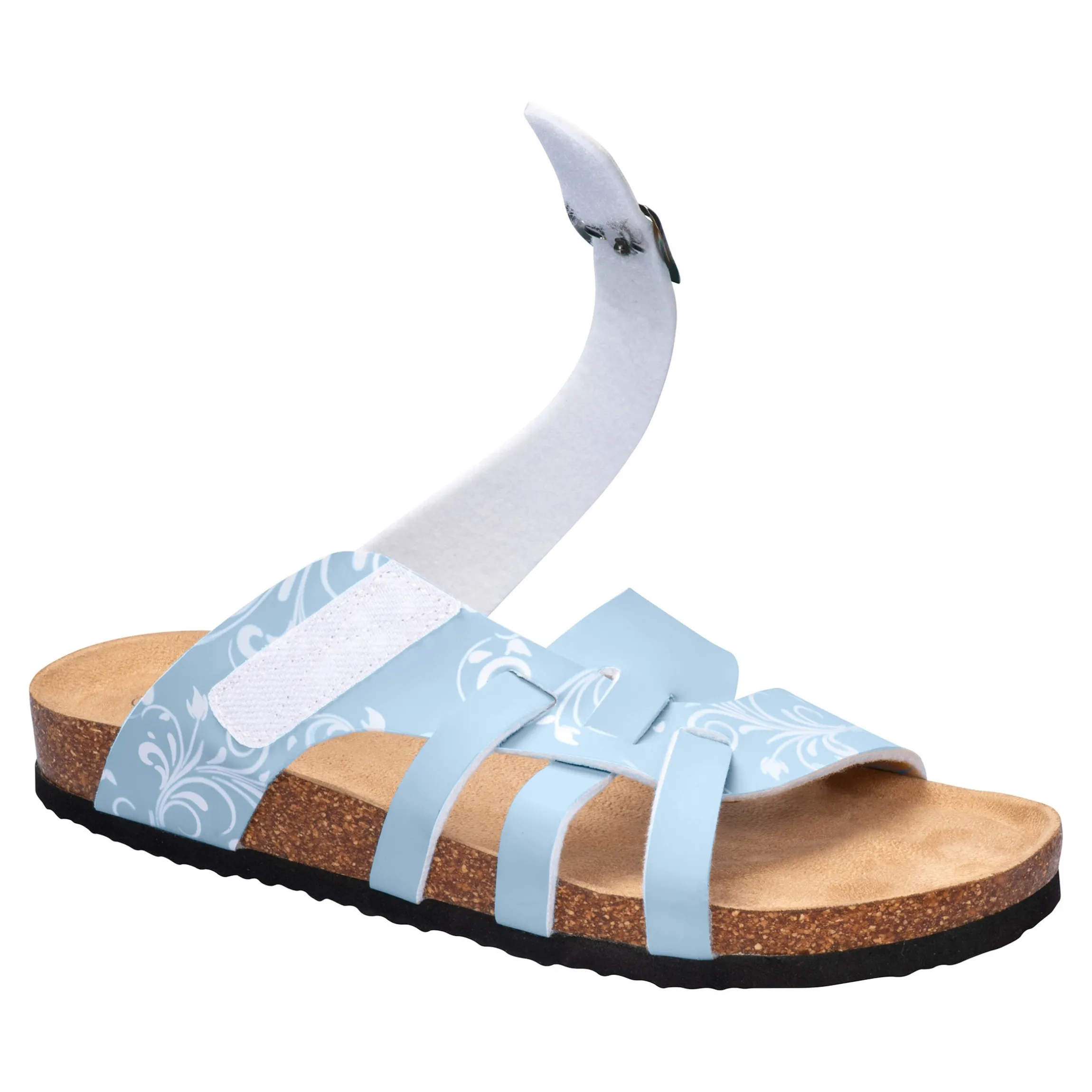 Bequem-Klettpantolette "Iris" jeansblau