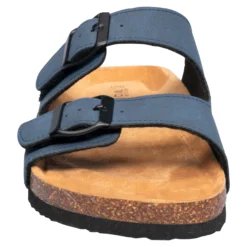 Bequem-Klettpantolette "unisex" blau