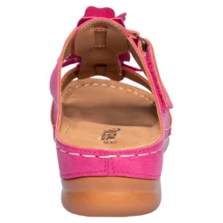 Bequem-Pantolette „Blume“ pink