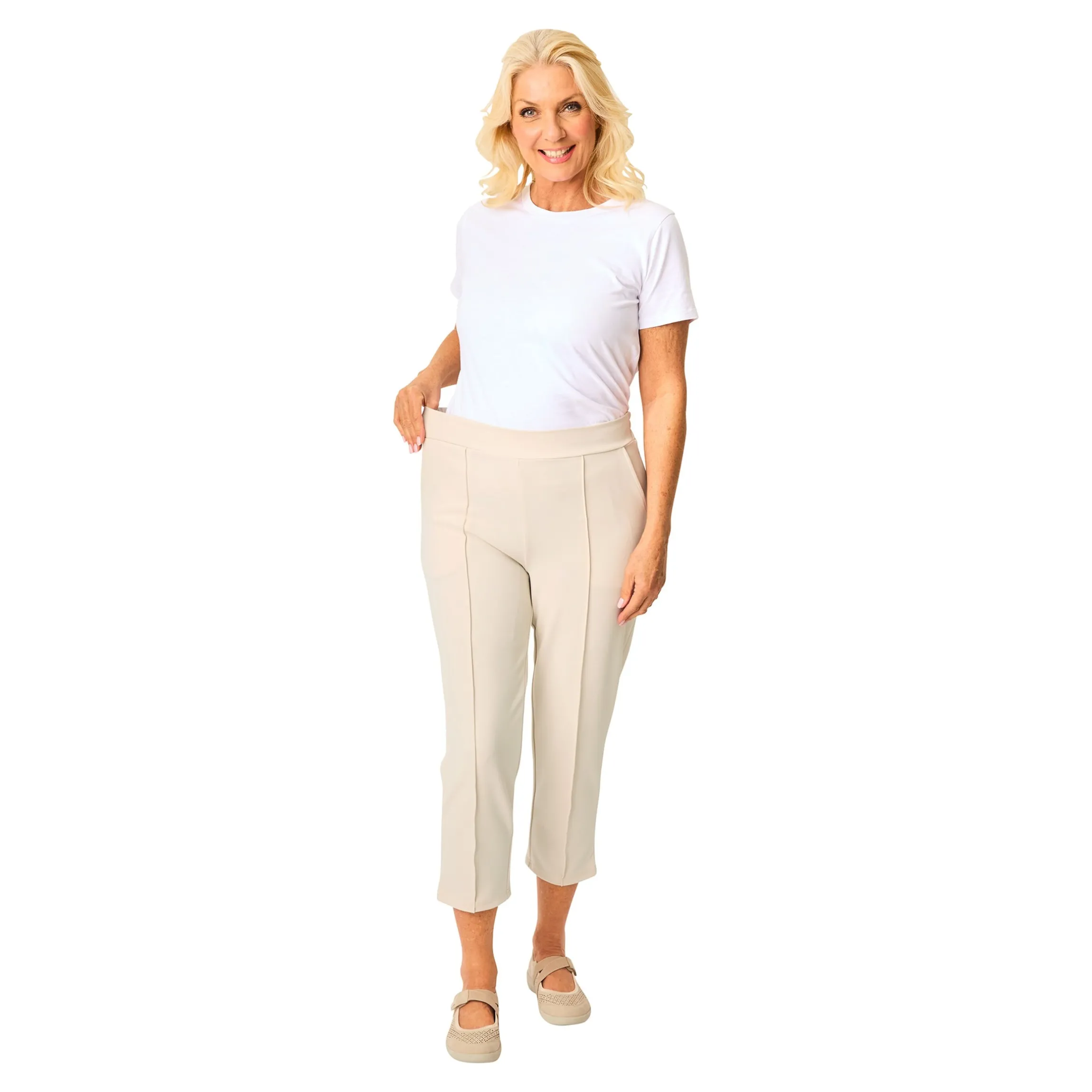 Bequem-Schlupfhose 7/8 „Elegant“ creme