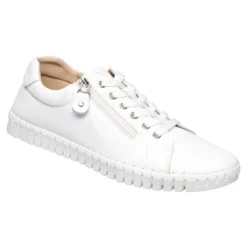 Bequem-Sneaker mit Leder „Miriam“ weiß