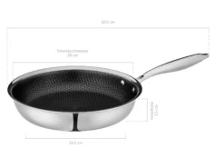 Bratpfanne, Edelstahl Hestia 1 x Pfanne