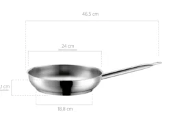 Bratpfanne Edelstahl PROFESSIONAL I 24 cm