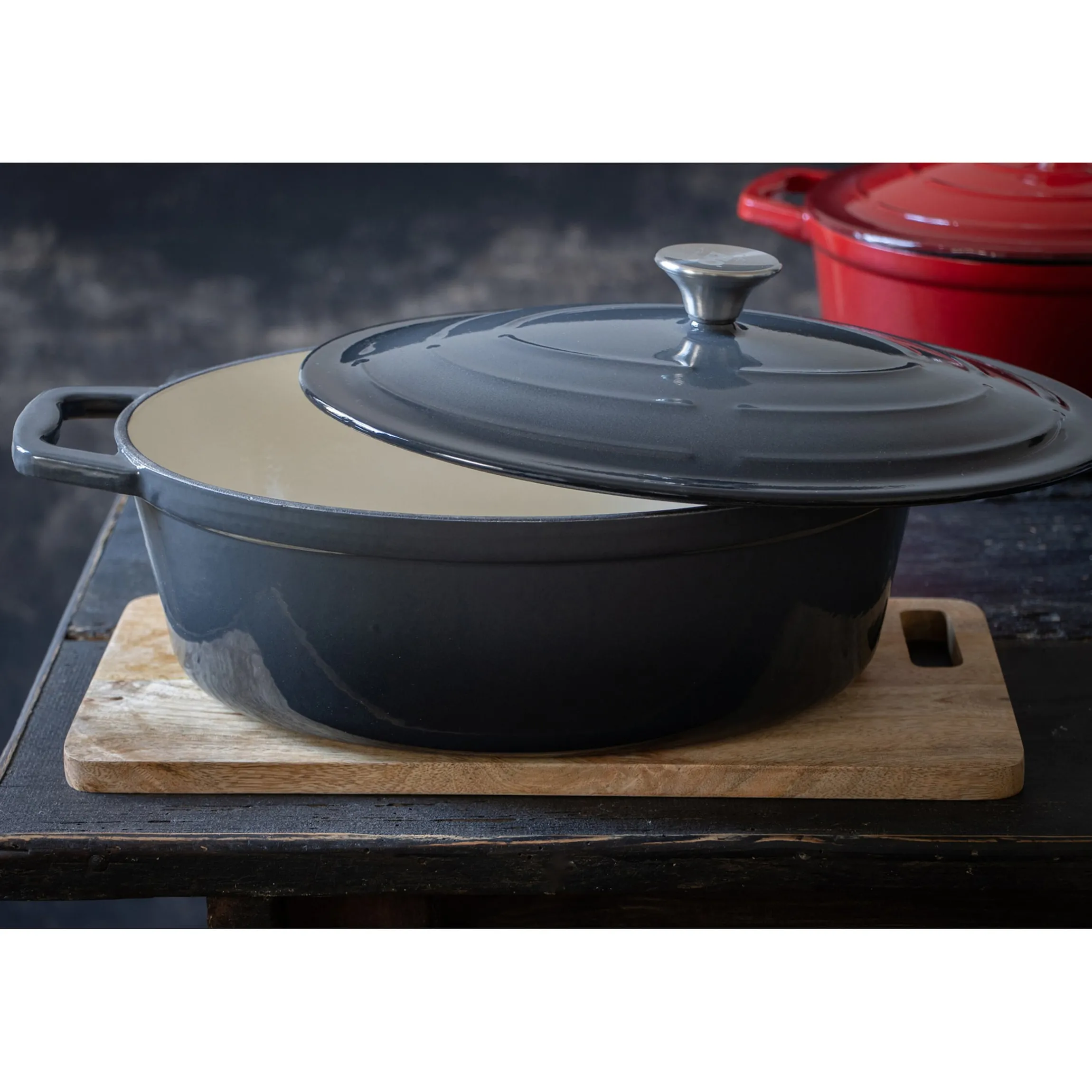 Bräter Gusseisen oval, 5 l