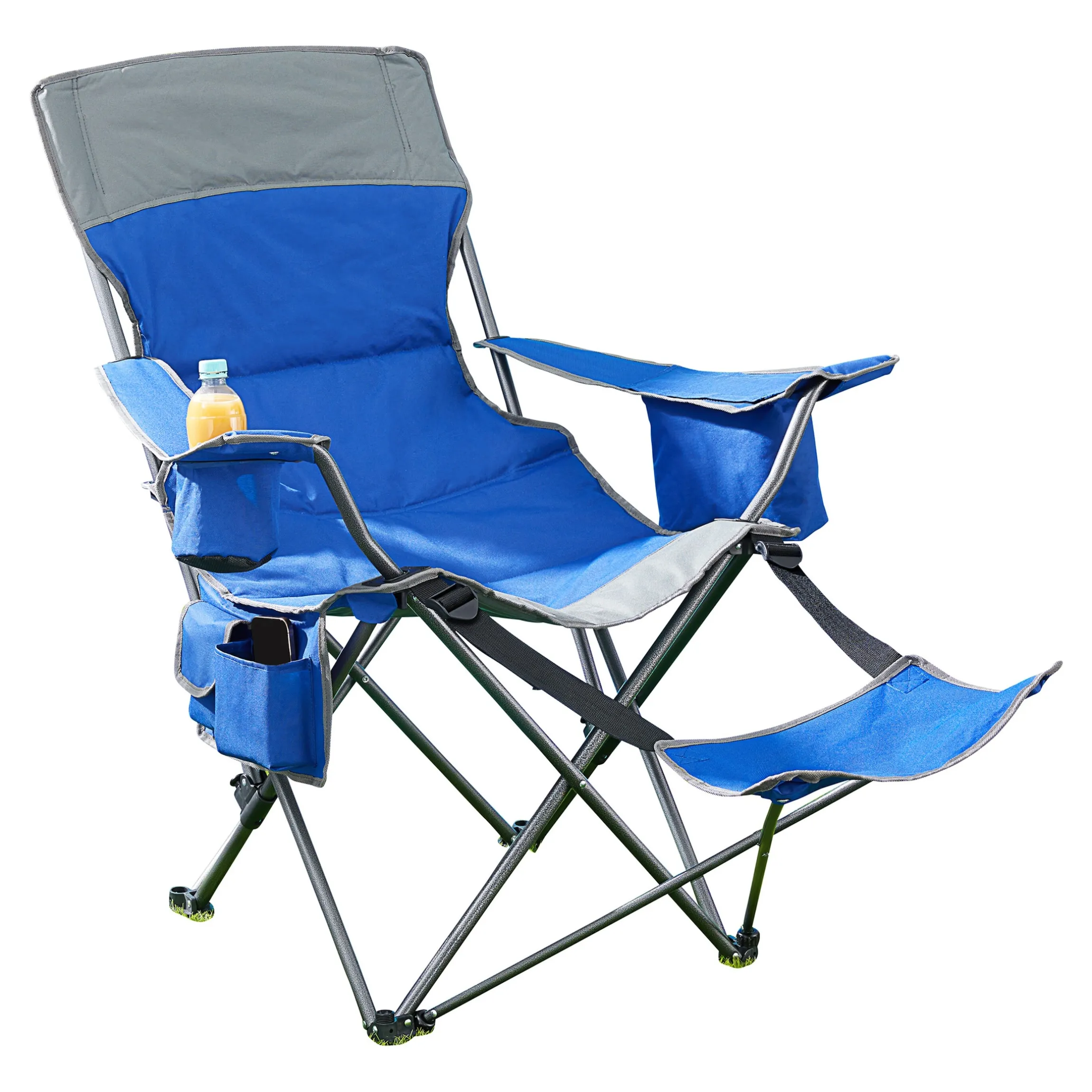 Camping-Stuhl mit Beinablage