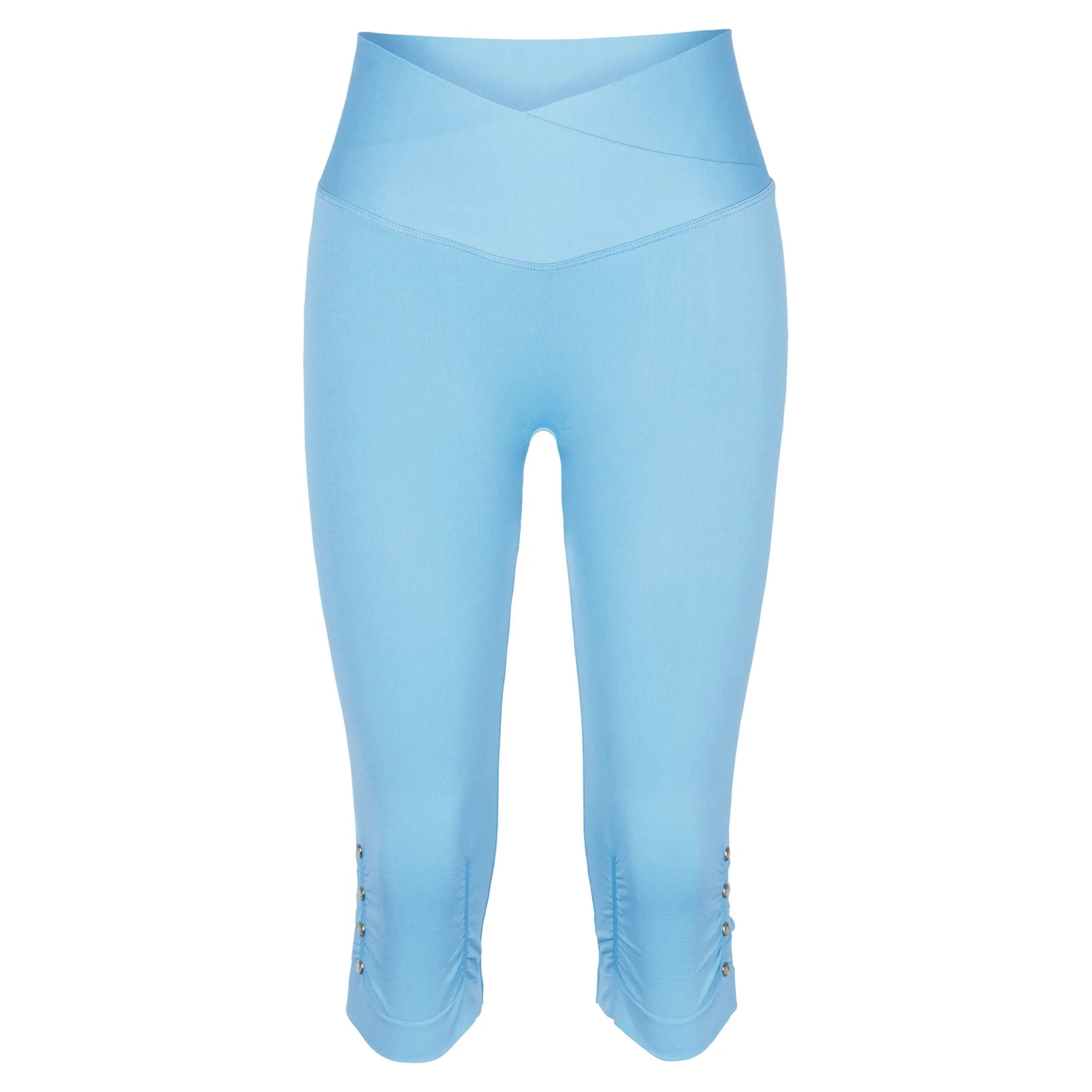 Capri-Leggings „Diamant-Optik“ hellblau