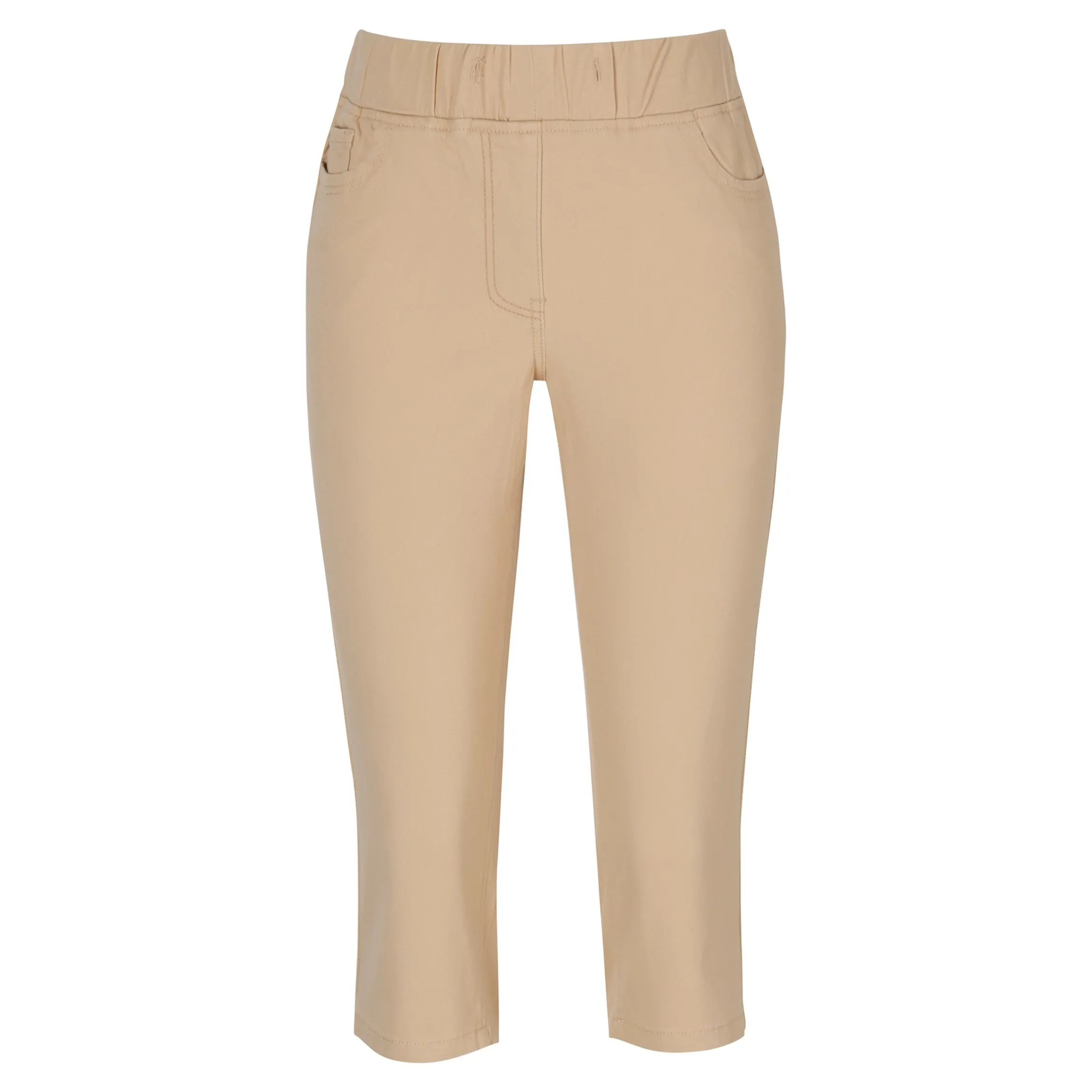 Capri-Schlupfjeans "Dunja" beige