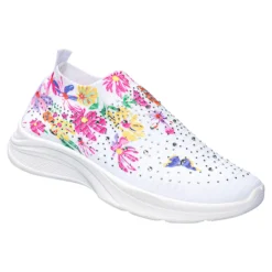 Damen-Flexi-Sneaker „Glitzerblüte“