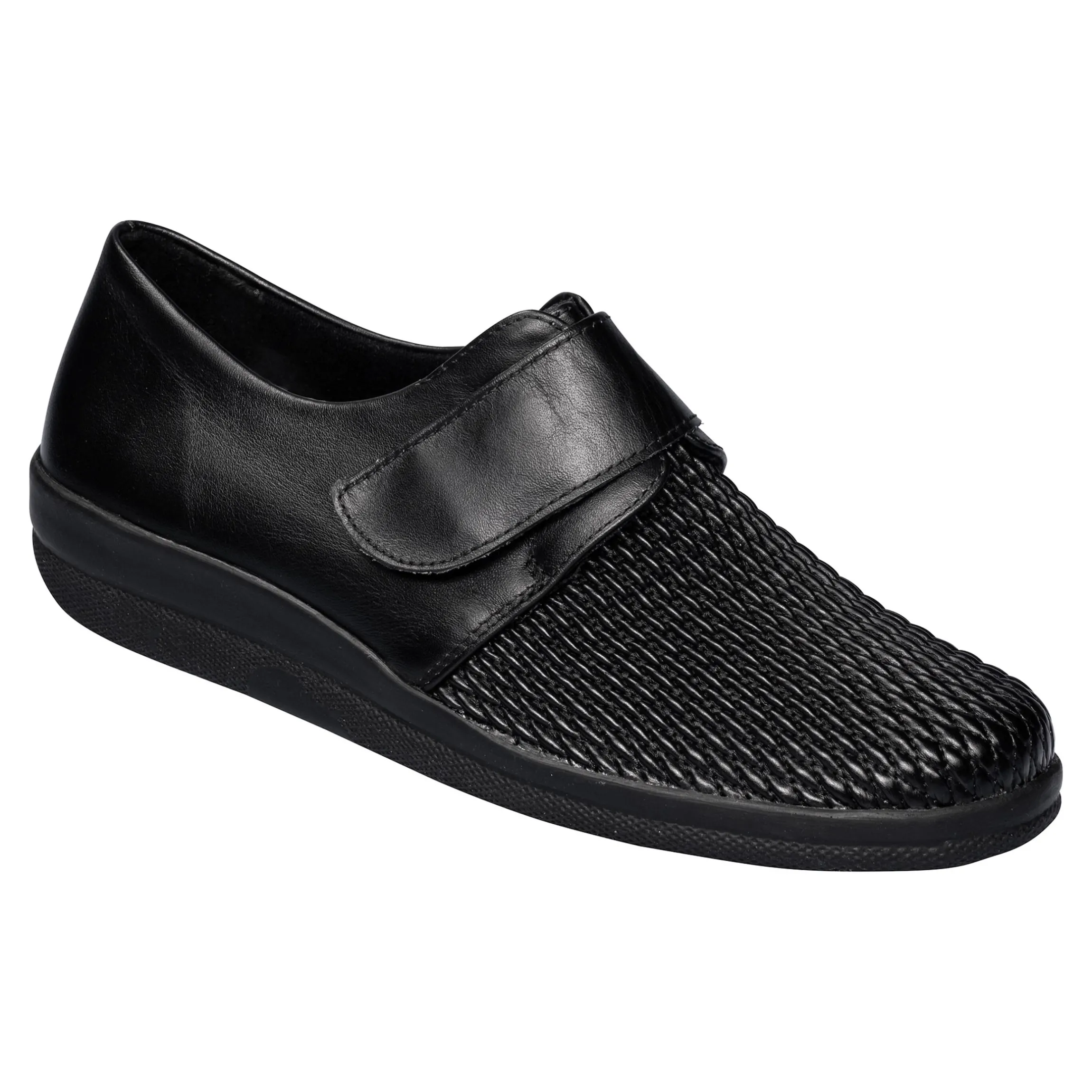 Damen-Halbschuh "Stretch" schwarz