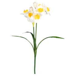 3D-Blumen-Vase mit Narzissen-Kunstblumenstrauß