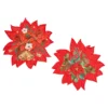 Deckchen „Weihnachtsstern“, 2 Stück