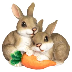 Dekofigur „Kaninchen-Freunde“