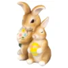 Dekofigur „Papa-Hase mit Kind“