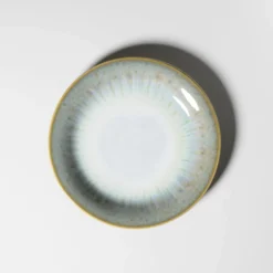 Desserteller-Set, Steinzeug Flussufer blau, grün, weiß