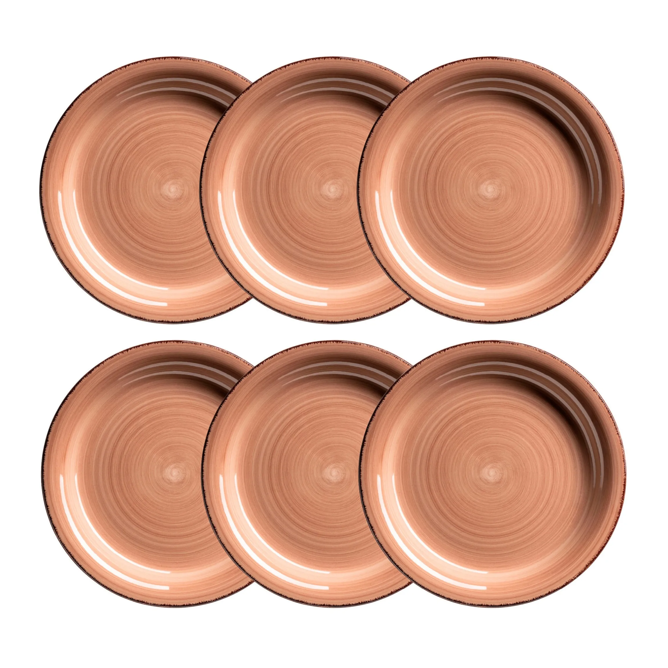 Dessertteller-Set, Steingut LUMACA Grau