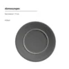 Dessertteller Set, Steinzeug Unico Grau