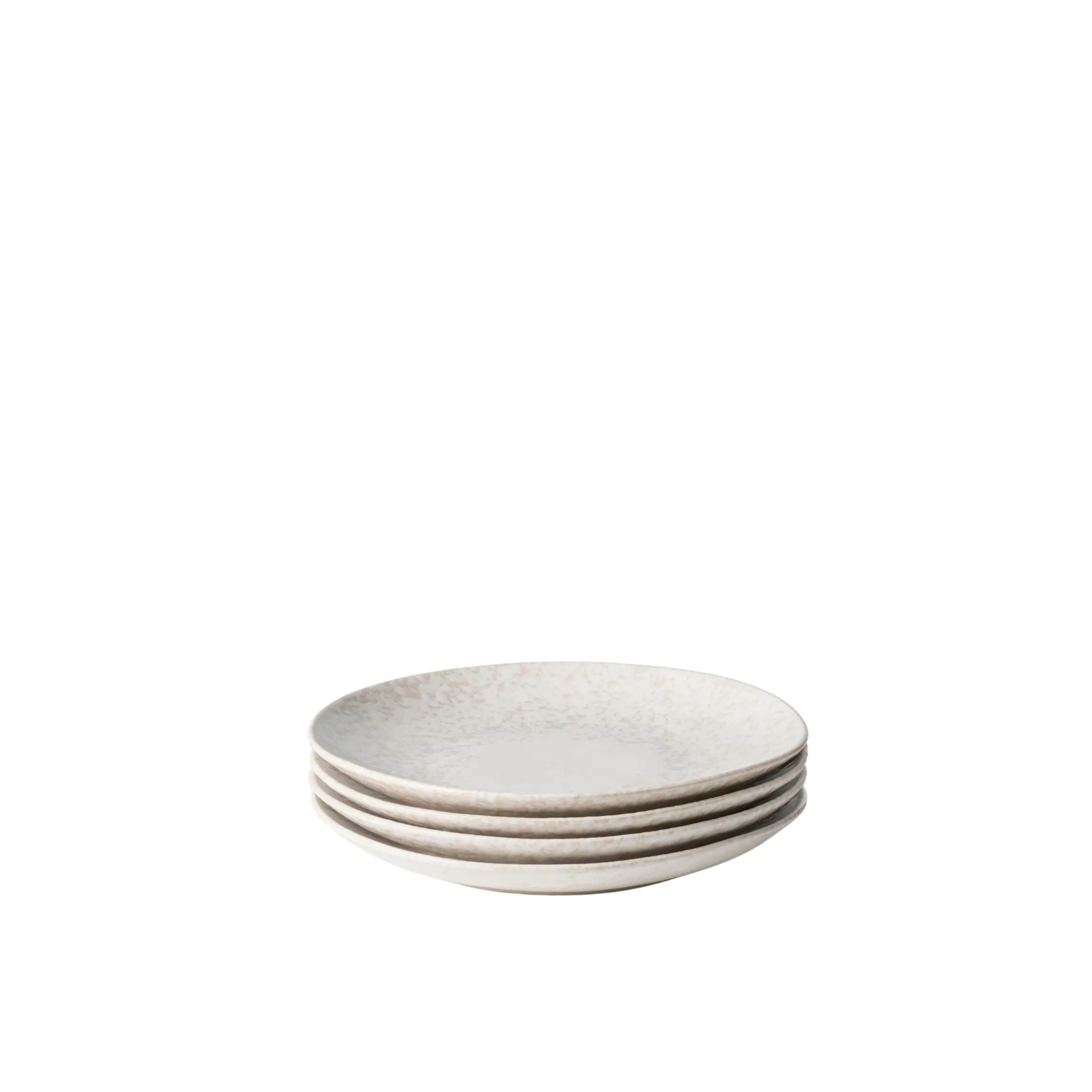 Dessertteller-Set, Steinzeug Alpenwiese Creme
