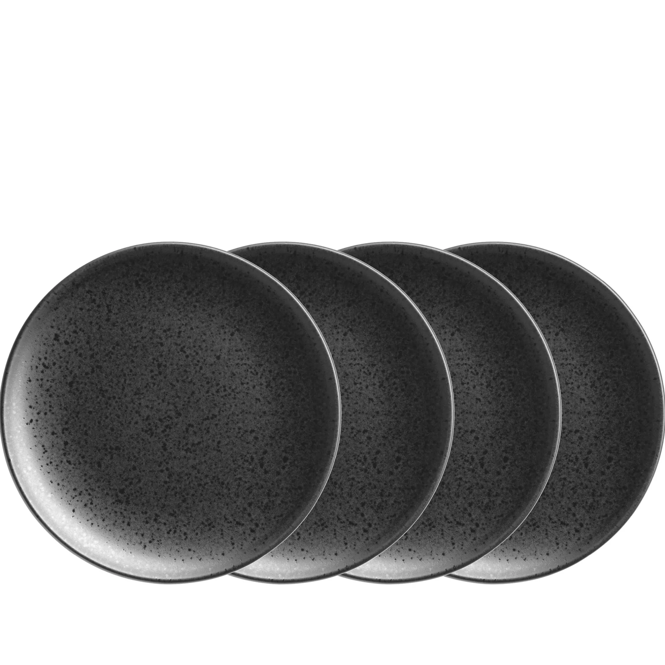 Dessertteller-Set, Steinzeug Essential