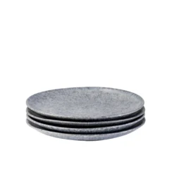 Dessertteller-Set, Steinzeug Moos'N'Stein Grau