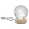 3D-LED-Glaskugel „Katze“