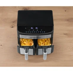 Doppelkammer-Heißluftfritteuse 7l, 2400 W
