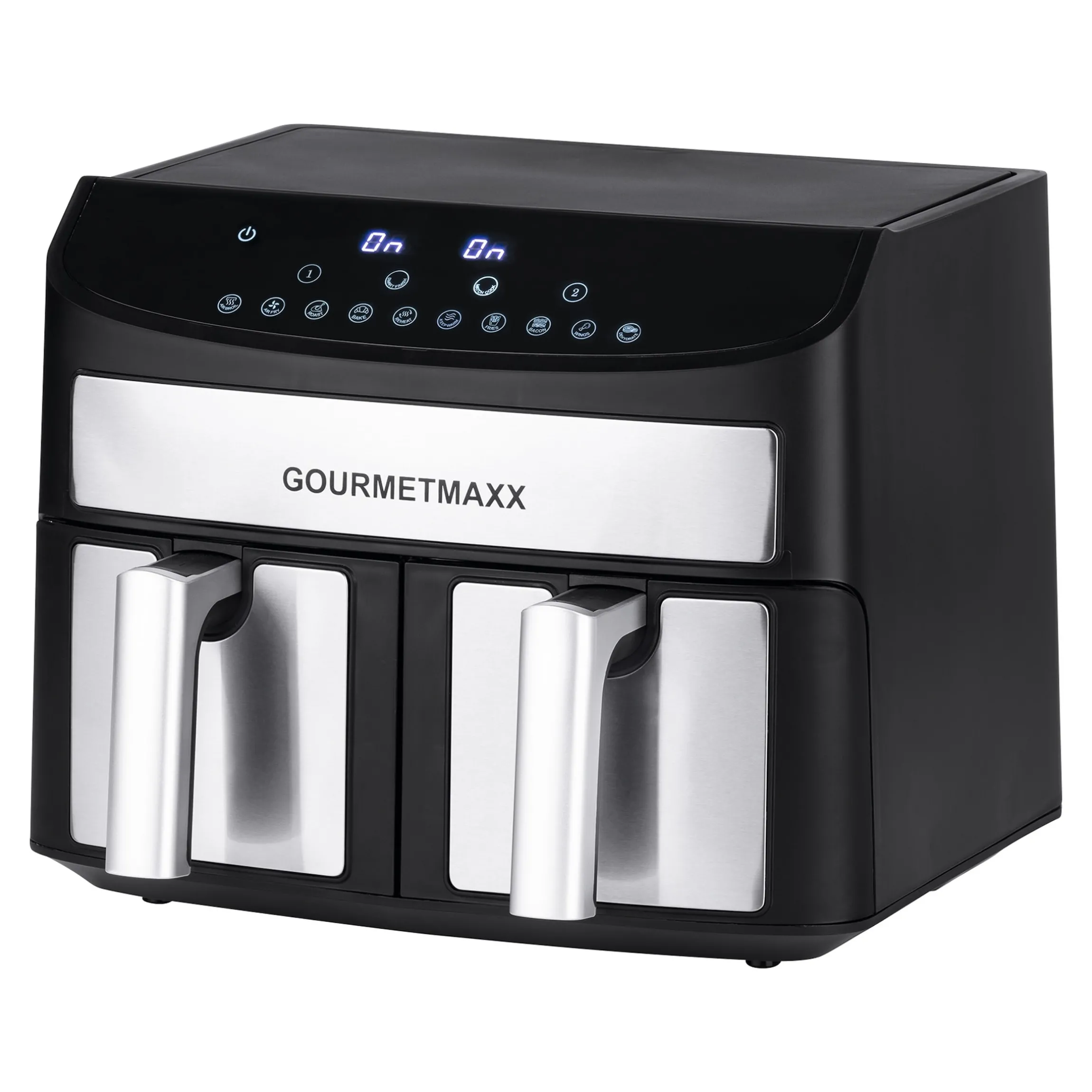 Doppelkammer-Heißluftfritteuse 7l, 2400 W
