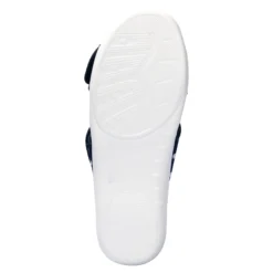 Doppelklett-Pantolette „Punkte“ marine