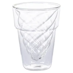 Doppelwandiger Glas-Eisbecher, 250 ml