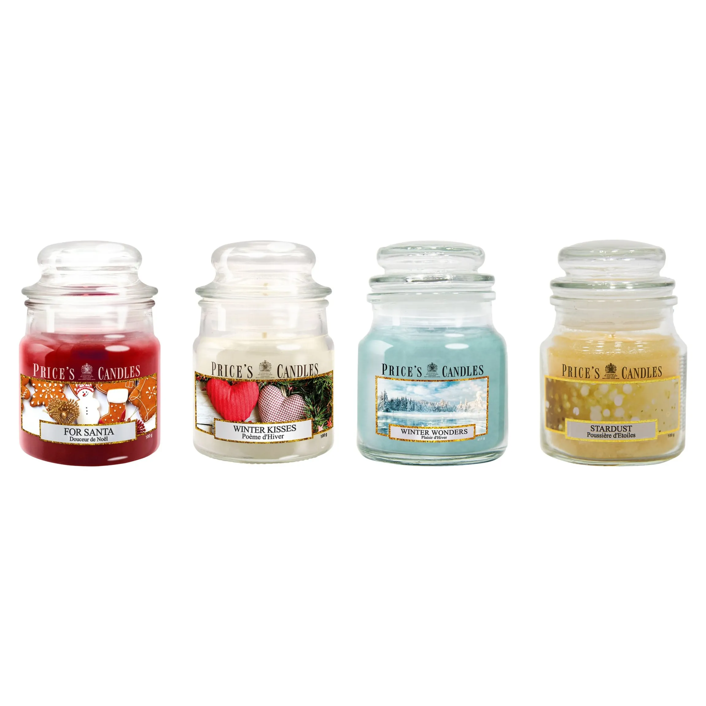 Duftkerzen-Set "Weihnachtsdüfte", 4 Stück
