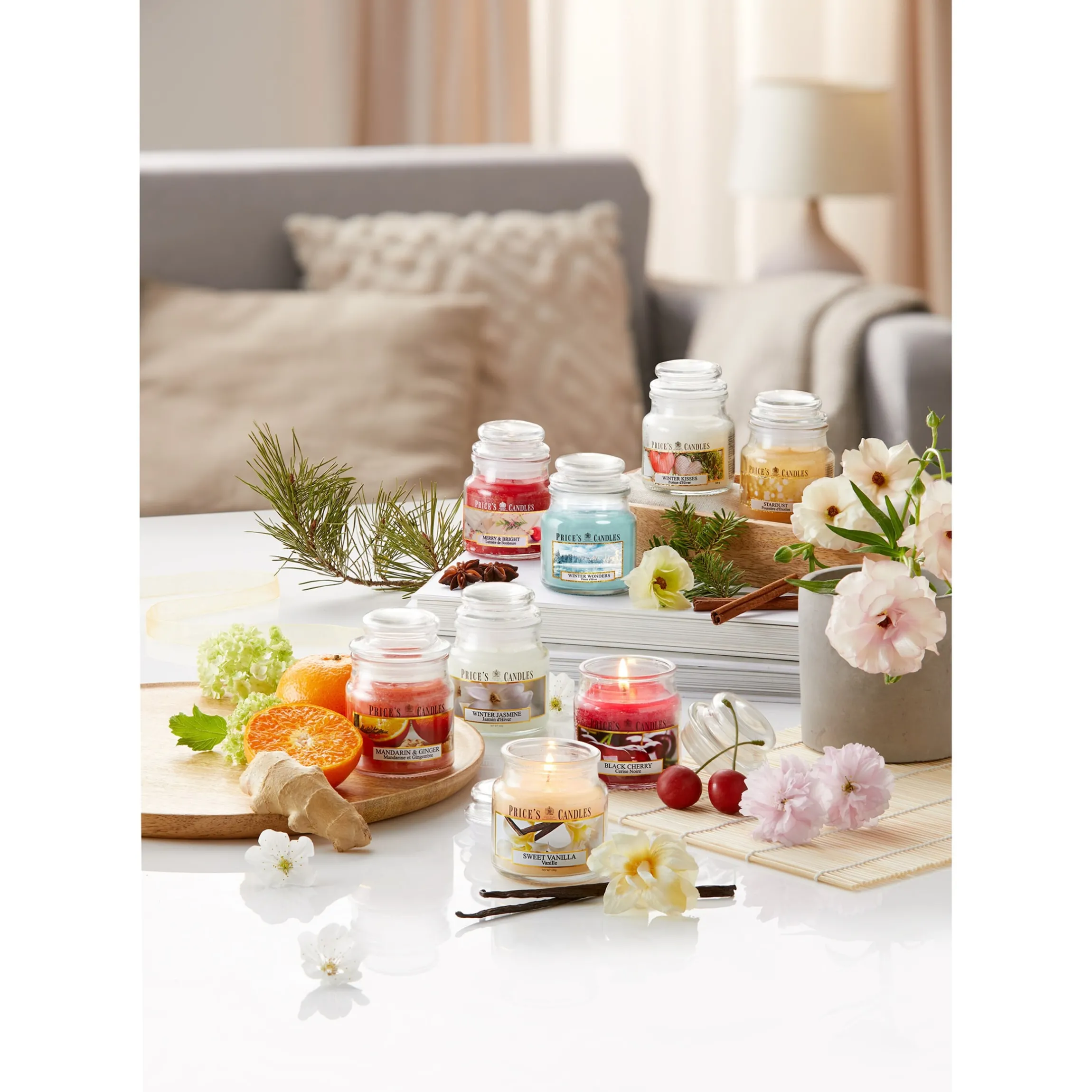 Duftkerzen-Set "Weihnachtsdüfte", 4 Stück