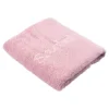 Duschtuch personalisiert mit Namen, 70x140 cm, 100% Baumwolle rose