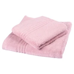 Duschtuch personalisiert mit Namen, 70x140 cm, 100% Baumwolle rose