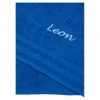 Duschtuch personalisiert mit Namen, 70x140 cm, 100% Baumwolle blau
